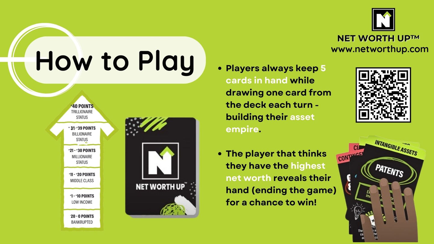 NET WORTH UP™ FINANCIAL LITERACY CARD GAME
